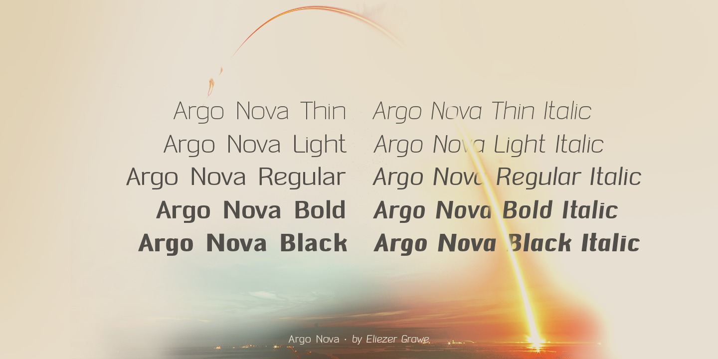 Beispiel einer Argo Nova-Schriftart #4